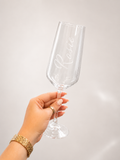 Engraved Prosecco Glass