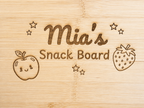Engraved Child's Bamboo Chopping Board