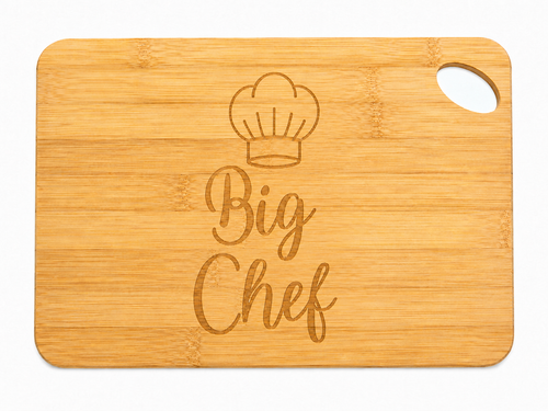 Engraved Bamboo Chopping Board Bundle — Child & Adult Set