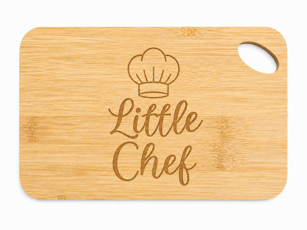 Engraved Bamboo Chopping Board Bundle — Child & Adult Set