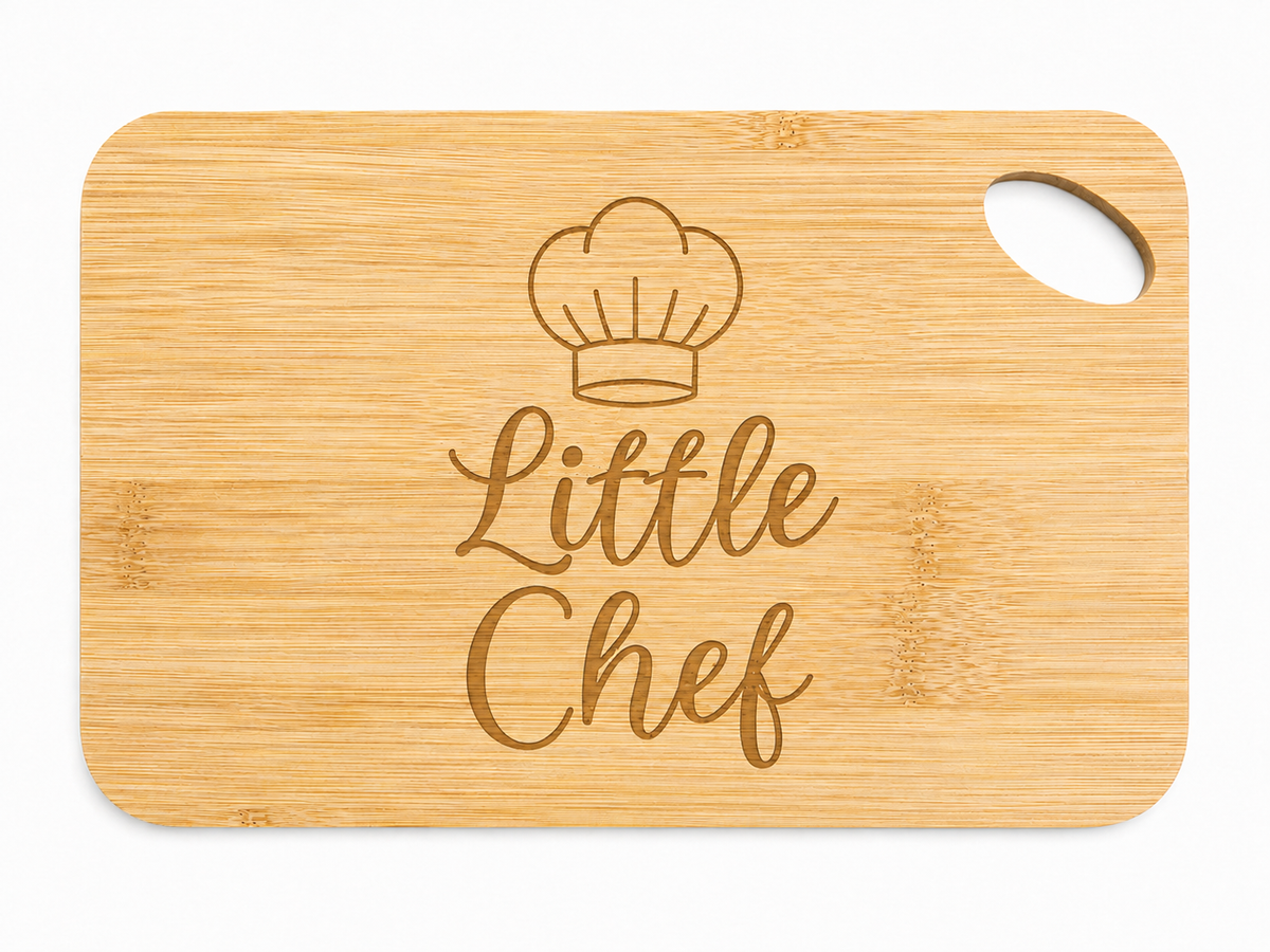 Engraved Bamboo Chopping Board Bundle — Child & Adult Set