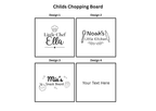 Engraved Child's Bamboo Chopping Board