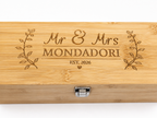 Engraved Bamboo Wine Gift Set