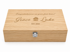 Engraved Two-Bottle Wooden Wine Box