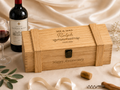 Engraved Wooden Wine Box