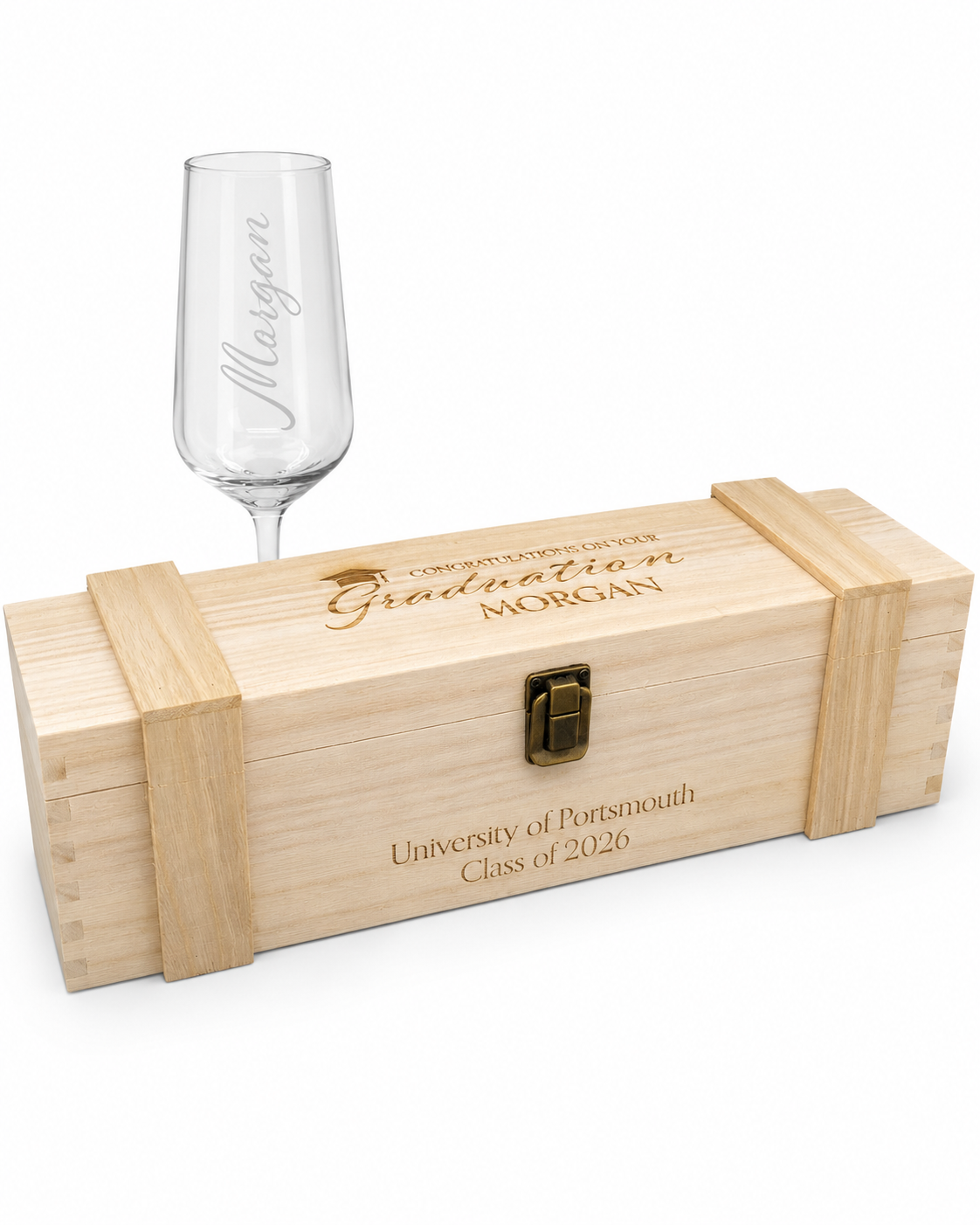 Engraved Graduation Prosecco Glass