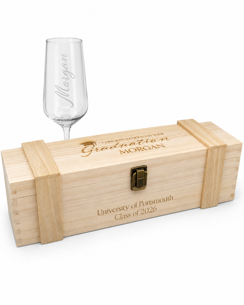 Engraved Graduation Prosecco Glass