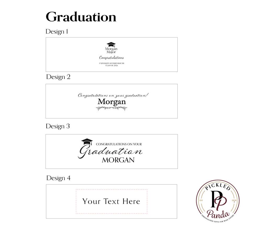 Engraved Graduation Wooden Wine Box