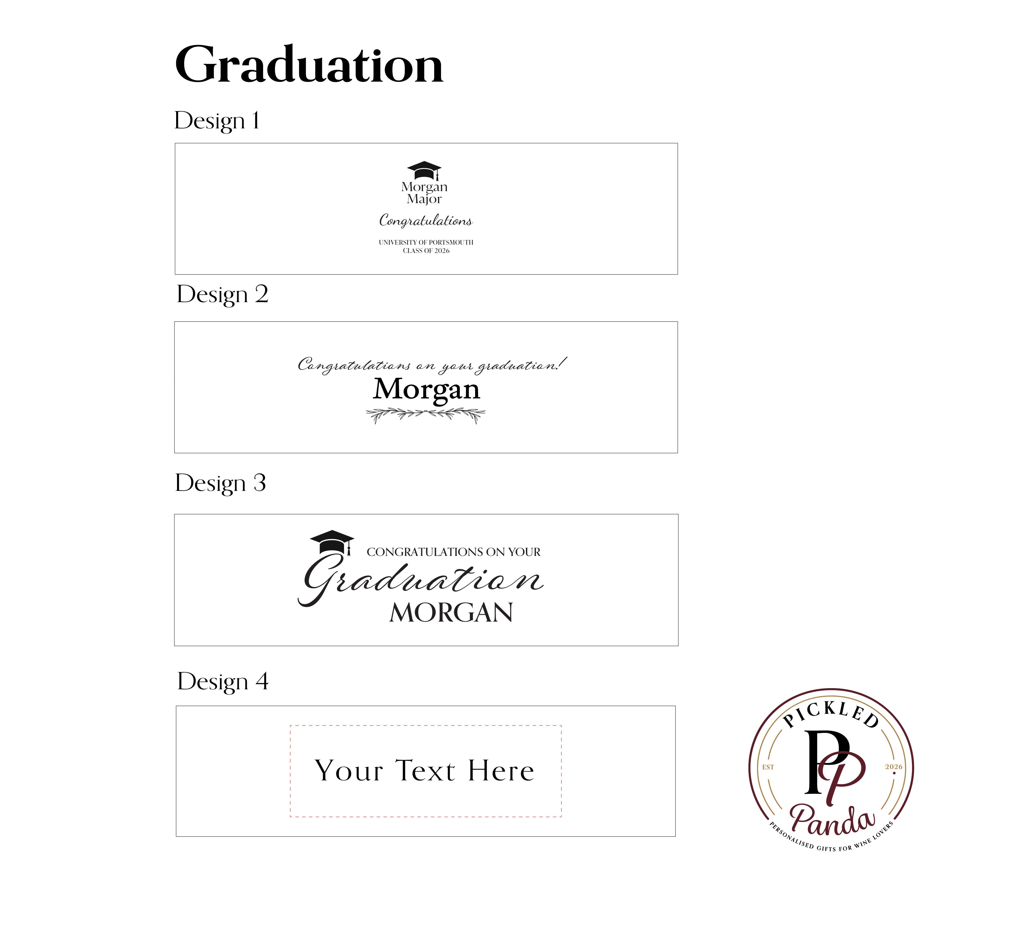 Engraved Graduation Wooden Wine Box